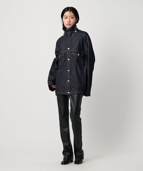 AEWEN MATOPH（イウエン マトフ）の「＜AEWEN MATOPH＞デニムドローストブルゾン（デニムジャケット・レディース・ネイビー/ライトブルー・38/36）」の11枚目の写真