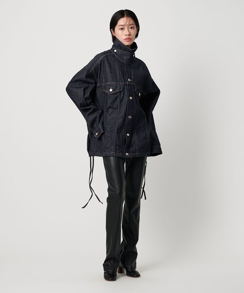 AEWEN MATOPH（イウエン マトフ）の「＜AEWEN MATOPH＞デニムドローストブルゾン（デニムジャケット・レディース・ネイビー/ライトブルー・38/36）」の12枚目の写真