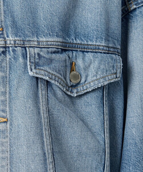 AEWEN MATOPH（イウエン マトフ）の「＜AEWEN MATOPH＞デニムドローストブルゾン（デニムジャケット・レディース・ネイビー/ライトブルー・38/36）」の19枚目の写真
