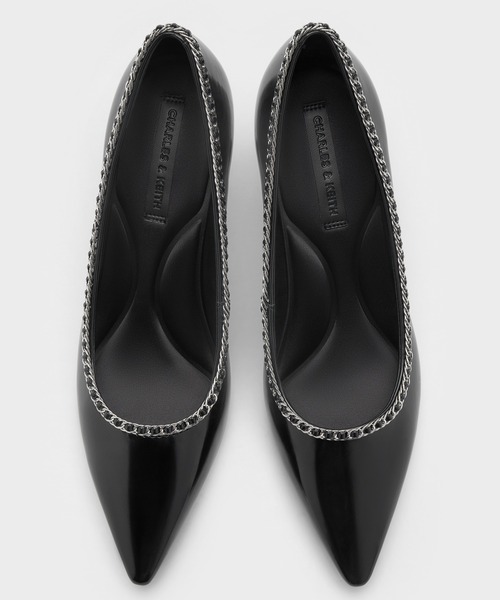 CHARLES & KEITH(チャールズ & キース)の「ブレイドチェーン ポインテッドトゥパンプス(パンプス・レディース・ブラック系その他7・23.5cm/23cm/22.5cm/22cm/26.5cm/25.5cm/25cm/24.5cm)」の5枚目の写真