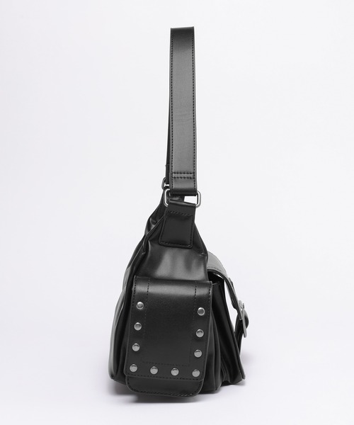 PAGEBOY（ページボーイ）の「スタッズスクエアバッグ（ショルダーバッグ・レディース・ブラック/ブラウン系その他/レッド系その他・FREE）」の11枚目の写真