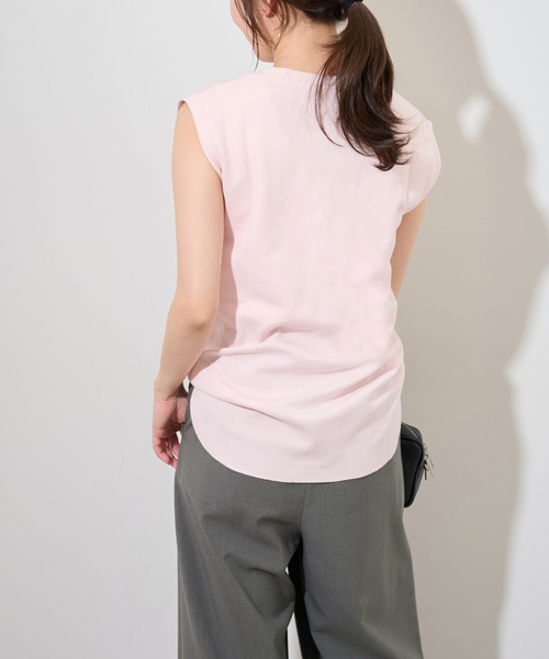JOURNAL STANDARD relume(ジャーナルスタンダード レリューム)の「《WEB限定追加》TCダンボールノースリーブ(Tシャツ/カットソー・レディース・ホワイト/バーガンディー/ブラック・FREE)」の20枚目の写真
