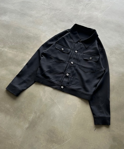 MandO（Auntie Rosa）（エムオー）の「ダブルポケットショートジャケット/セットアップ着用可（シャツ/ブラウス・メンズ・ブラウン/ブラック・LARGE/MEDIUM）」の5枚目の写真