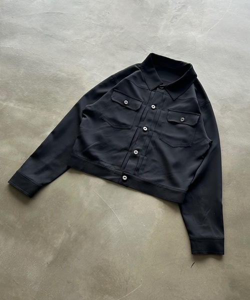 MandO（Auntie Rosa）（エムオー）の「ダブルポケットショートジャケット/セットアップ着用可（シャツ/ブラウス・メンズ・ブラウン/ブラック・LARGE/MEDIUM）」の6枚目の写真