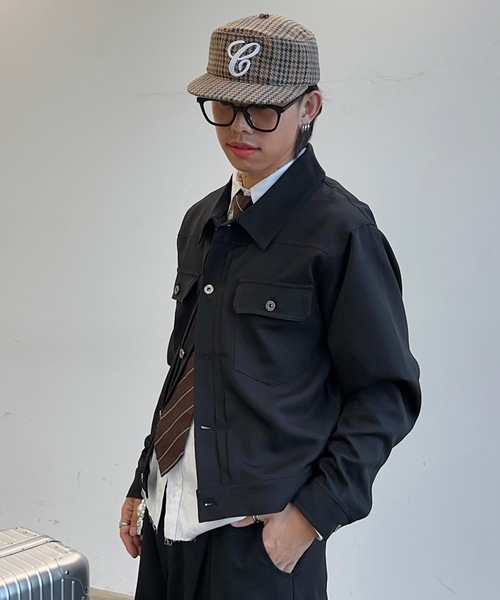 MandO（Auntie Rosa）（エムオー）の「ダブルポケットショートジャケット/セットアップ着用可（シャツ/ブラウス・メンズ・ブラウン/ブラック・LARGE/MEDIUM）」の10枚目の写真