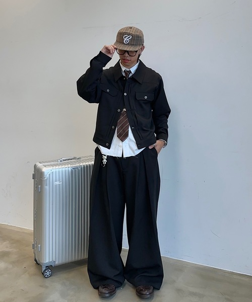 MandO（Auntie Rosa）（エムオー）の「ダブルポケットショートジャケット/セットアップ着用可（シャツ/ブラウス・メンズ・ブラウン/ブラック・LARGE/MEDIUM）」の22枚目の写真