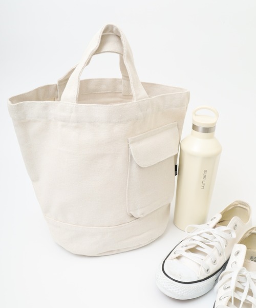 ROOTOTE(ルートート)の「ROOTOTE リサイクルコットンミニトート(トートバッグ・メンズ・ラベンダー/ターコイズブルー/グレー/ブラック/アイボリー・FREE)」の2枚目の写真