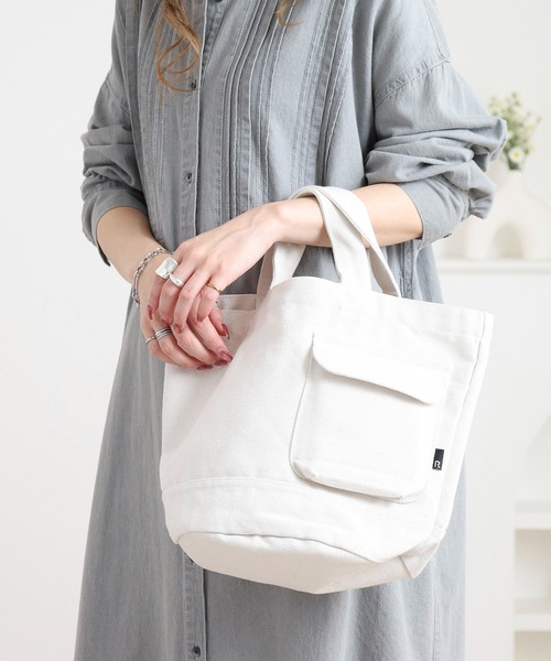 ROOTOTE(ルートート)の「ROOTOTE リサイクルコットンミニトート(トートバッグ・メンズ・ラベンダー/ターコイズブルー/グレー/ブラック/アイボリー・FREE)」の22枚目の写真