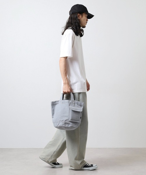 ROOTOTE(ルートート)の「ROOTOTE リサイクルコットンミニトート(トートバッグ・メンズ・ラベンダー/ターコイズブルー/グレー/ブラック/アイボリー・FREE)」の21枚目の写真