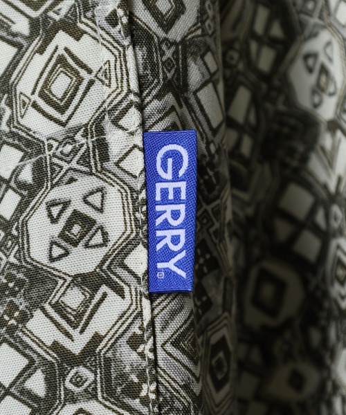 GERRY(ジェリー)の「GERRY ビッグシルエット レトロ プリント オープンカラー アロハ シャツ(シャツ/ブラウス・メンズ・カーキ/ブルー/オレンジ/ブラック・M/L/LL)」の11枚目の写真