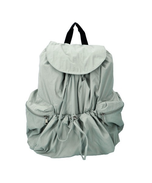 zucchero（ズッケロ）の「laporte di zucchero シワ加工リュック（バックパック/リュック・レディース・ブラック/アイボリー/ブルーグレー/ピンク・FREE）」の3枚目の写真