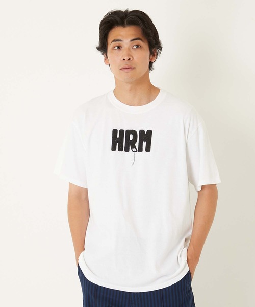 HOLLYWOOD RANCH MARKET（ハリウッドランチマーケット）の「HRMチェーンエンブロイダリー ショートスリーブTシャツ（Tシャツ/カットソー・メンズ・ホワイト・XL/L/M/S）」の2枚目の写真