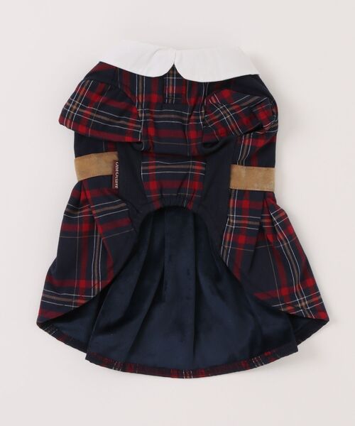 One Octave（ワンオクターヴ）の「One Octave/チェック柄ワンピース（ペットウェア・レディース・ネイビー/グレー・L/2L/2M/2XS/XS/S/M）」の19枚目の写真