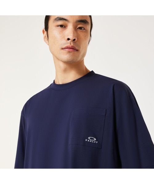 OAKLEY(オークリー)の「オークリー ENHANCE COOL COTTON TEE - RELAX/Tシャツ/吸汗速乾/接触冷感/スポーツ・トレーニング・カジュアル/OAKLEY(Tシャツ/カットソー・メンズ・ブラック/ベージュ/ホワイト/ネイビー・M/XL/L/S/XS)」の8枚目の写真