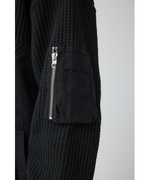 AZUL by moussy(アズールバイマウジー)の「オニワッフルスウィッチングトップス(Tシャツ/カットソー・メンズ・ブラック/ネイビー/ライトグレー・SMALL/MEDIUM/LARGE)」の11枚目の写真