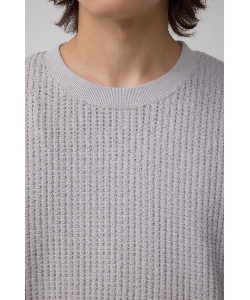 AZUL by moussy(アズールバイマウジー)の「オニワッフルスウィッチングトップス(Tシャツ/カットソー・メンズ・ブラック/ネイビー/ライトグレー・SMALL/MEDIUM/LARGE)」の20枚目の写真