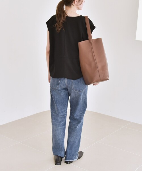 quaranciel:〈手洗い可能〉カット ジョーゼット ドロスト ジップ ベスト quaranciel:〈手洗い可能〉カット ジョーゼット ドロスト ジップ