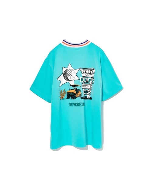 DEVEREUX GOLF(デヴァローゴルフ)の「ARIZONA StingerリブモックネックTEE(Tシャツ/カットソー・メンズ・アクア/イエロー・SMALL/LARGE/MEDIUM/X-LARGE)」の3枚目の写真