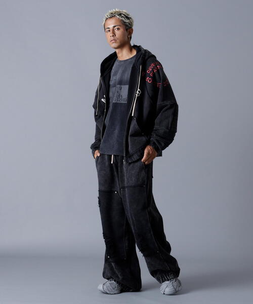 DankeSchon/ダンケシェーン/490HW CHEMICAL ZIP HOODIE