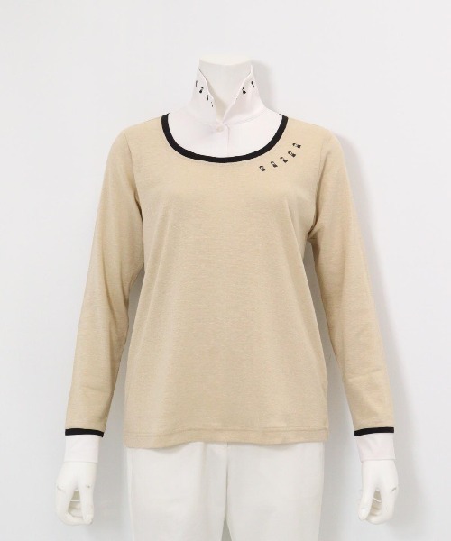 Picone CLUB(ピッコーネクラブ)の「レイヤード風プルオーバー(Tシャツ/カットソー・レディース・ベージュ/ブラック/ライトブルー/ライトグレー・L/M/S)」の4枚目の写真
