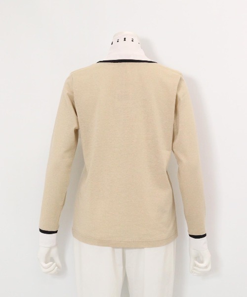 Picone CLUB(ピッコーネクラブ)の「レイヤード風プルオーバー(Tシャツ/カットソー・レディース・ベージュ/ブラック/ライトブルー/ライトグレー・L/M/S)」の6枚目の写真