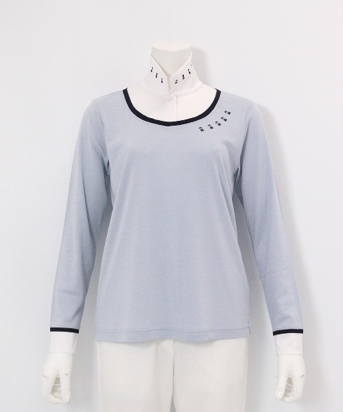 Picone CLUB(ピッコーネクラブ)の「レイヤード風プルオーバー(Tシャツ/カットソー・レディース・ベージュ/ブラック/ライトブルー/ライトグレー・L/M/S)」の8枚目の写真