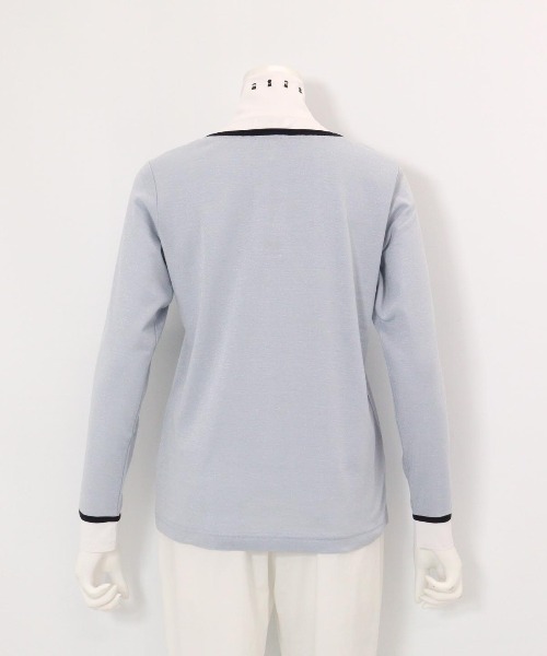 Picone CLUB(ピッコーネクラブ)の「レイヤード風プルオーバー(Tシャツ/カットソー・レディース・ベージュ/ブラック/ライトブルー/ライトグレー・L/M/S)」の9枚目の写真