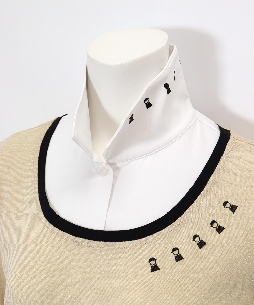 Picone CLUB(ピッコーネクラブ)の「レイヤード風プルオーバー(Tシャツ/カットソー・レディース・ベージュ/ブラック/ライトブルー/ライトグレー・L/M/S)」の10枚目の写真