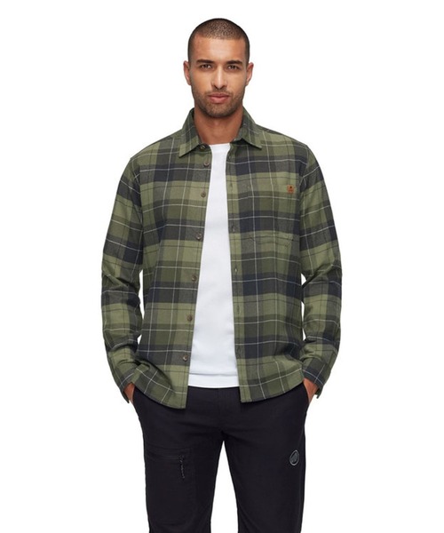 Mammut(マムート)の「トロバット ロングスリーブ シャツ アジアンフィット / Trovat Longsleeve Shirt AF Men(テーラードジャケット・メンズ・ブラック×グリーン/ブラック×レッド・MEDIUM/LARGE/X-LARGE)」の4枚目の写真