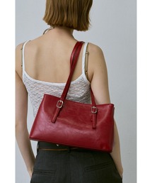 un/neu（アンノイ）の「ヴィンテージライクダブルハンドルバッグ /ナローハンドルスクエアバッグ / ペットボトル収納可能（ハンドバッグ）」