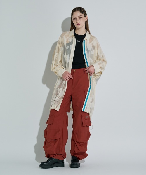 ANNA SUI NYC（アナ スイ エヌ ワイ シー）の「ジャガード配色シャツ（シャツ/ブラウス・レディース・ホワイト/ワイン/ブラック・FREE）」の12枚目の写真