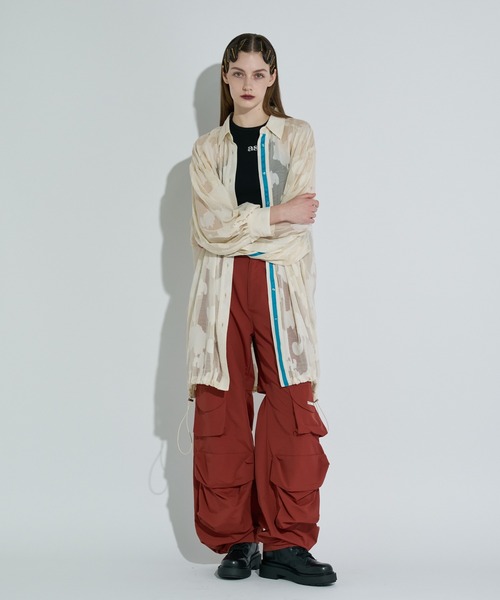 ANNA SUI NYC（アナ スイ エヌ ワイ シー）の「ジャガード配色シャツ（シャツ/ブラウス・レディース・ホワイト/ワイン/ブラック・FREE）」の13枚目の写真