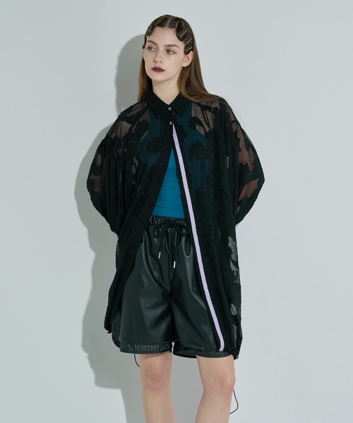 ANNA SUI NYC（アナ スイ エヌ ワイ シー）の「ジャガード配色シャツ（シャツ/ブラウス・レディース・ホワイト/ワイン/ブラック・FREE）」の16枚目の写真