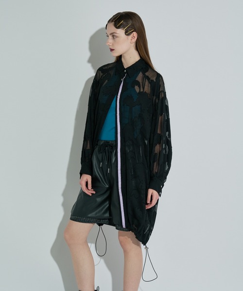 ANNA SUI NYC（アナ スイ エヌ ワイ シー）の「ジャガード配色シャツ（シャツ/ブラウス・レディース・ホワイト/ワイン/ブラック・FREE）」の17枚目の写真