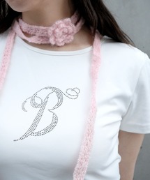 IMARI（イマリ）の「【 IMARI / イマリ 】 ローズ モチーフ ニット スカーフ / チョーカー #（ネックレス）」