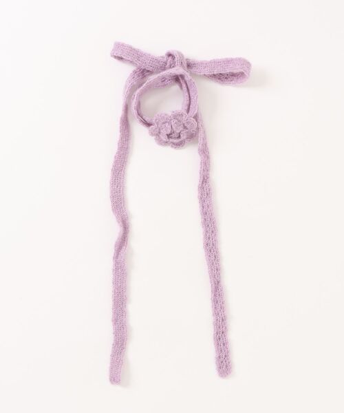 IMARI（イマリ）の「【 IMARI / イマリ 】 ローズ モチーフ ニット スカーフ / チョーカー #（ネックレス・レディース・ピンク/レッド/パープル/アイボリー/ブラック・FREE）」の12枚目の写真