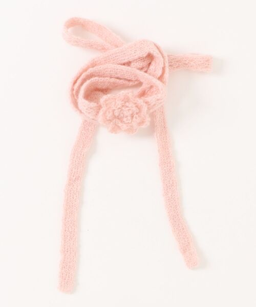 IMARI（イマリ）の「【 IMARI / イマリ 】 ローズ モチーフ ニット スカーフ / チョーカー #（ネックレス・レディース・ピンク/レッド/パープル/アイボリー/ブラック・FREE）」の13枚目の写真