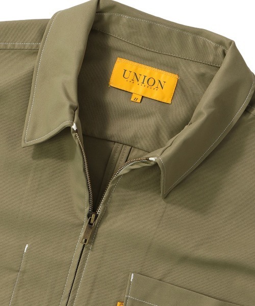 UNION（UNION TOKYO）（ユニオン）の「UNION TOKYO STACEY ZIP SHIRT  ユニオントーキョー ジップシャツ（シャツ/ブラウス・メンズ・ネイビー/オリーブ・XL/M/S/L）」の21枚目の写真