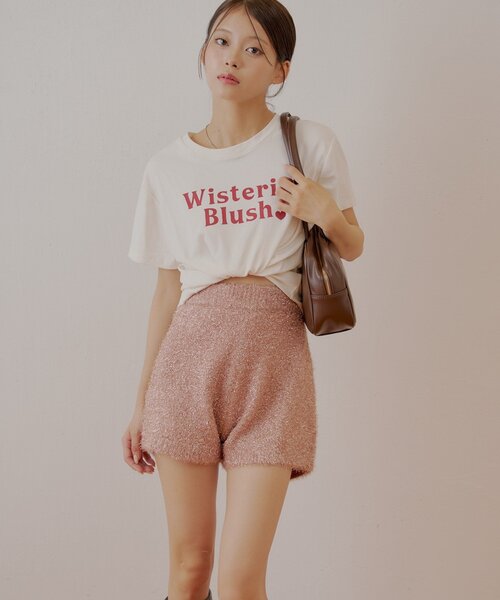 Chico ラメシャギーショートパンツ Chico（チコ）の「【セットアップ対応】ラメシャギーショート