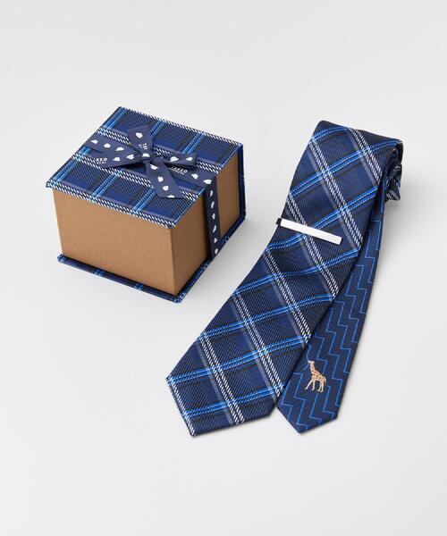 TAKEO KIKUCHI(タケオキクチ)の「【BOXセット】animal ネクタイ&タイバー(ネクタイ・メンズ・ネイビー系/グリーン系その他4/グリーン系その他5/ネイビー系3・00)」の3枚目の写真