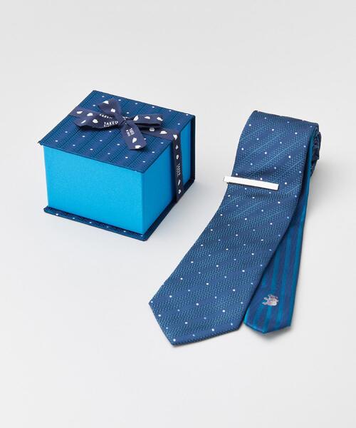 TAKEO KIKUCHI(タケオキクチ)の「【BOXセット】animal ネクタイ&タイバー(ネクタイ・メンズ・ネイビー系/グリーン系その他4/グリーン系その他5/ネイビー系3・00)」の2枚目の写真
