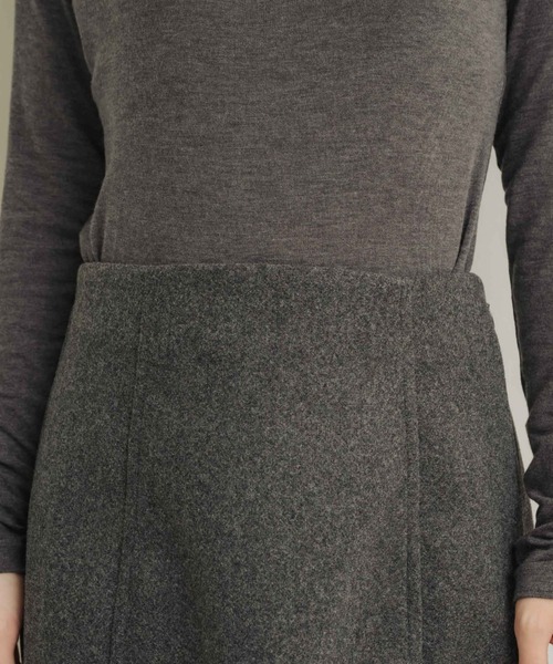 NEUNA（ヌナ）の「ウールライクコクーンミニスカート（スカート・レディース・ブラック/ブラウン/チャコールグレー・FREE）」の12枚目の写真