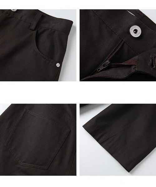 Fano Studios(ファノ ストゥディオズ)の「ミドルウエスト コットンワイドパンツ FQ25K022【Fano Studios】【2025AW】(スラックス・レディース・ダークブラウン・L/M/S)」の10枚目の写真