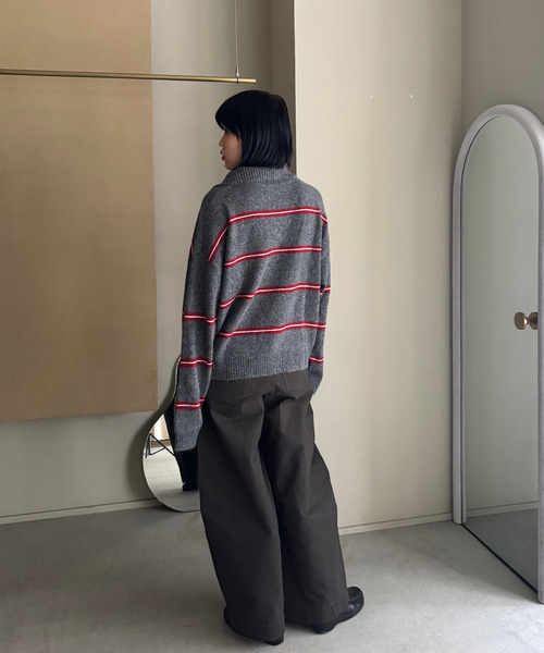 Fano Studios(ファノ ストゥディオズ)の「ミドルウエスト コットンワイドパンツ FQ25K022【Fano Studios】【2025AW】(スラックス・レディース・ダークブラウン・L/M/S)」の14枚目の写真