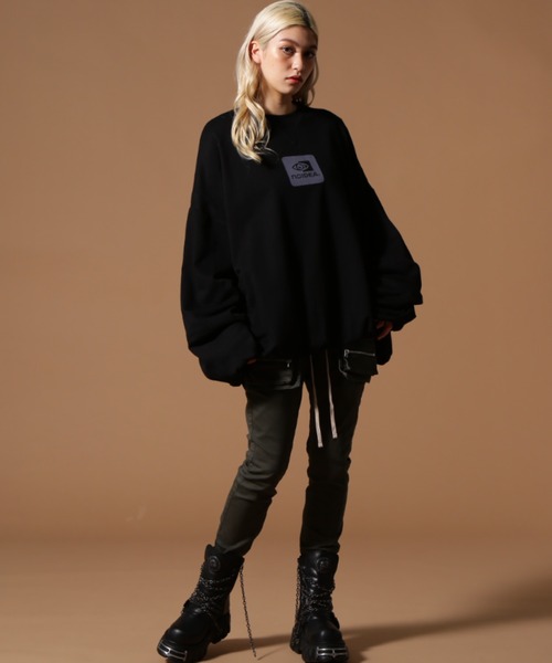 DANKE SCHON（ダンケシェーン）の「DankeSchon/ダンケシェーン/BALLOON CREWNECK（スウェット・レディース・グレー/ブラック・M/L）」の9枚目の写真