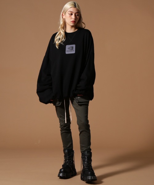 DANKE SCHON（ダンケシェーン）の「DankeSchon/ダンケシェーン/BALLOON CREWNECK（スウェット・レディース・グレー/ブラック・M/L）」の8枚目の写真