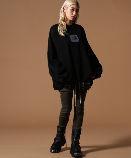DANKE SCHON（ダンケシェーン）の「DankeSchon/ダンケシェーン/BALLOON CREWNECK（スウェット・レディース・グレー/ブラック・M/L）」の7枚目の写真