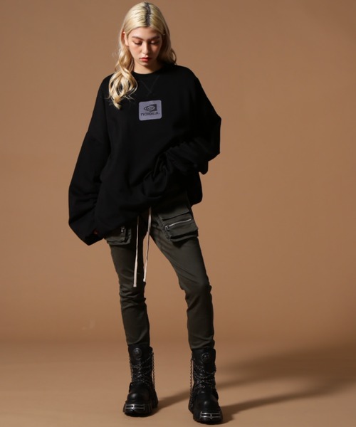 DANKE SCHON（ダンケシェーン）の「DankeSchon/ダンケシェーン/BALLOON CREWNECK（スウェット・レディース・グレー/ブラック・M/L）」の6枚目の写真