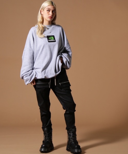 DANKE SCHON（ダンケシェーン）の「DankeSchon/ダンケシェーン/BALLOON CREWNECK（スウェット・レディース・グレー/ブラック・M/L）」の15枚目の写真