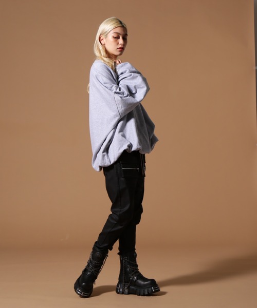 DANKE SCHON（ダンケシェーン）の「DankeSchon/ダンケシェーン/BALLOON CREWNECK（スウェット・レディース・グレー/ブラック・M/L）」の14枚目の写真